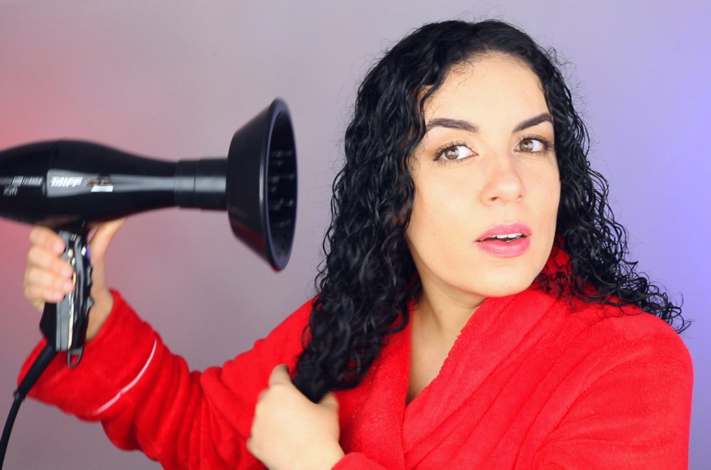Secando cabelo cacheado Secando cabelo cacheado