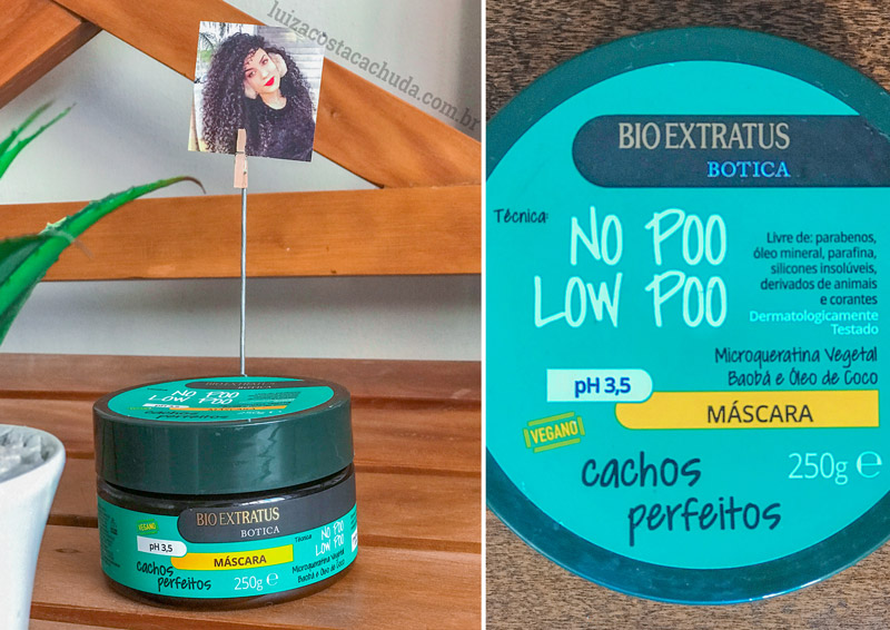 Máscara Bio Extratus Botica Cachos Perfeitos