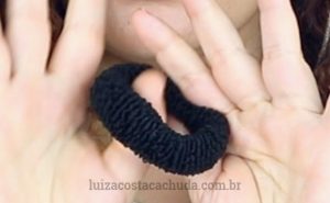 tipos de coque cabelo cacheado - rabicó