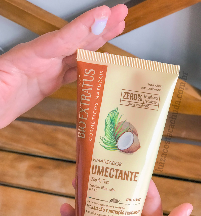 resenha finalizador Bio Extratus Umectante Óleo de Coco - textura