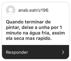 como fazer o esmalte durar mais na unha - água fria