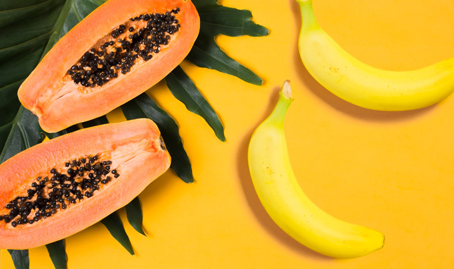 hidratação capilar caseira de banana com mamão
