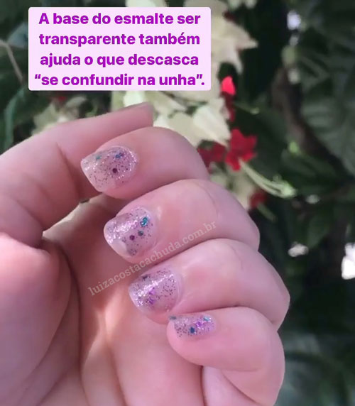 motivos para usar esmaltes com glíter - descascando