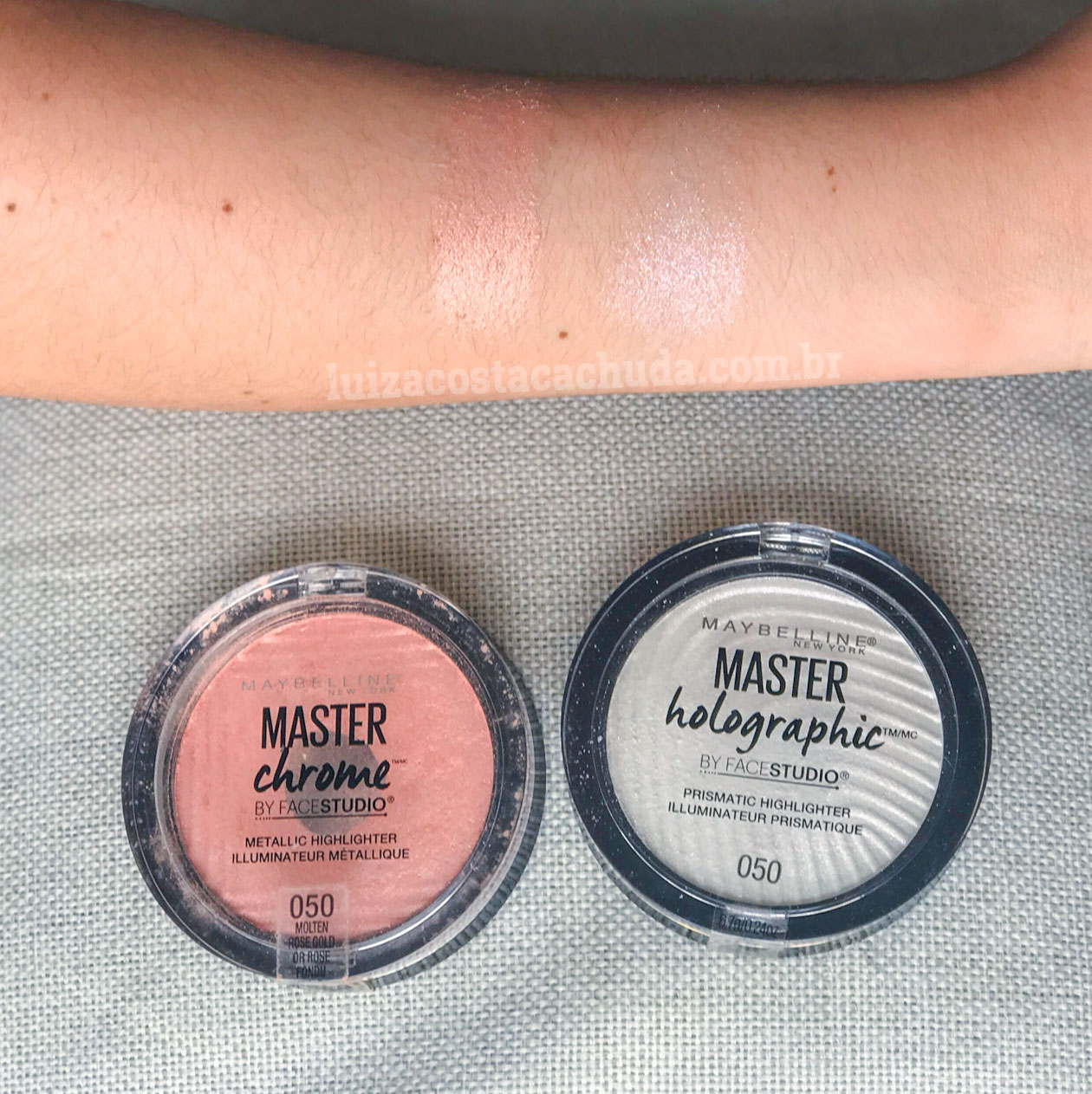 Resenha Iluminador Master Chrome e Master Holographic Maybelline