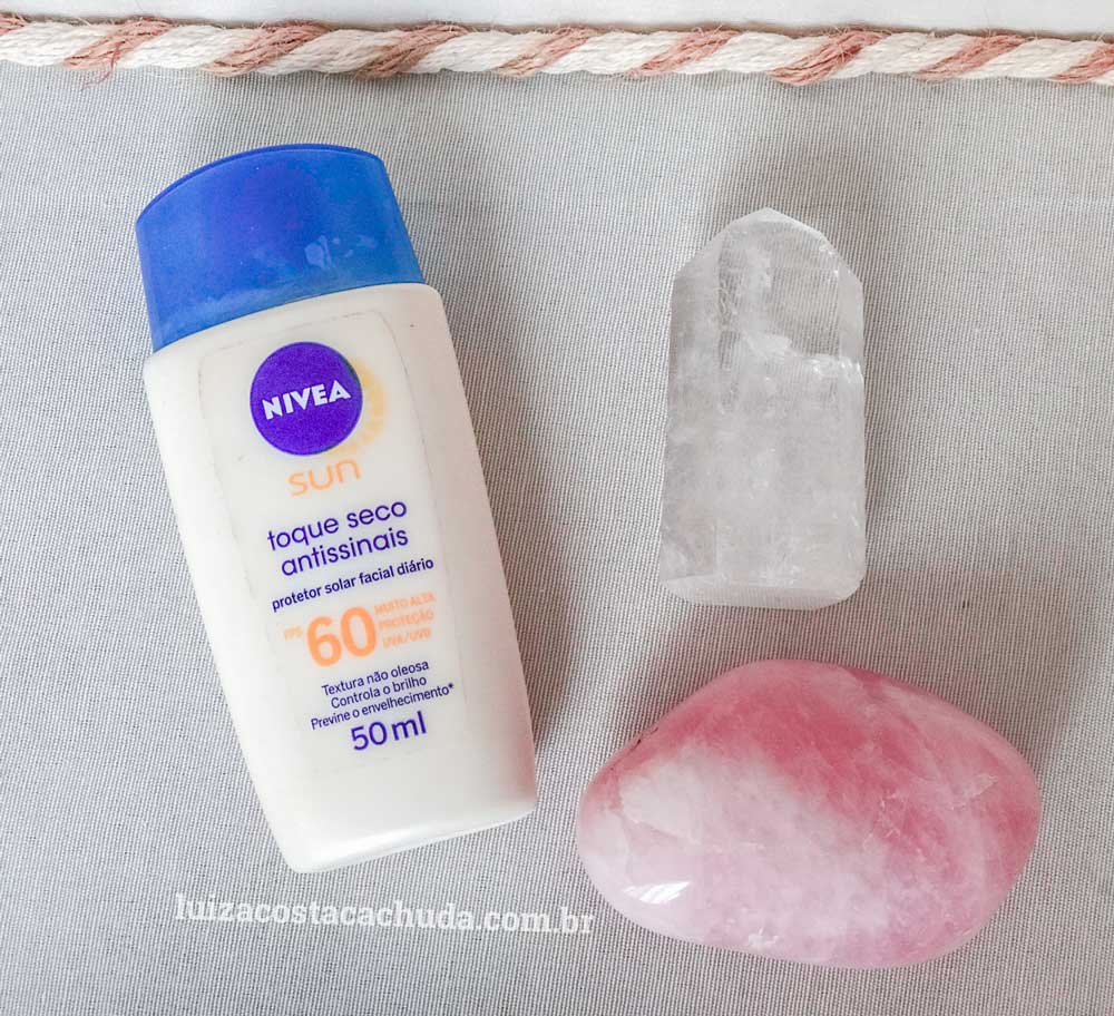 resenha protetor solar nivea sun toque seco antissinais