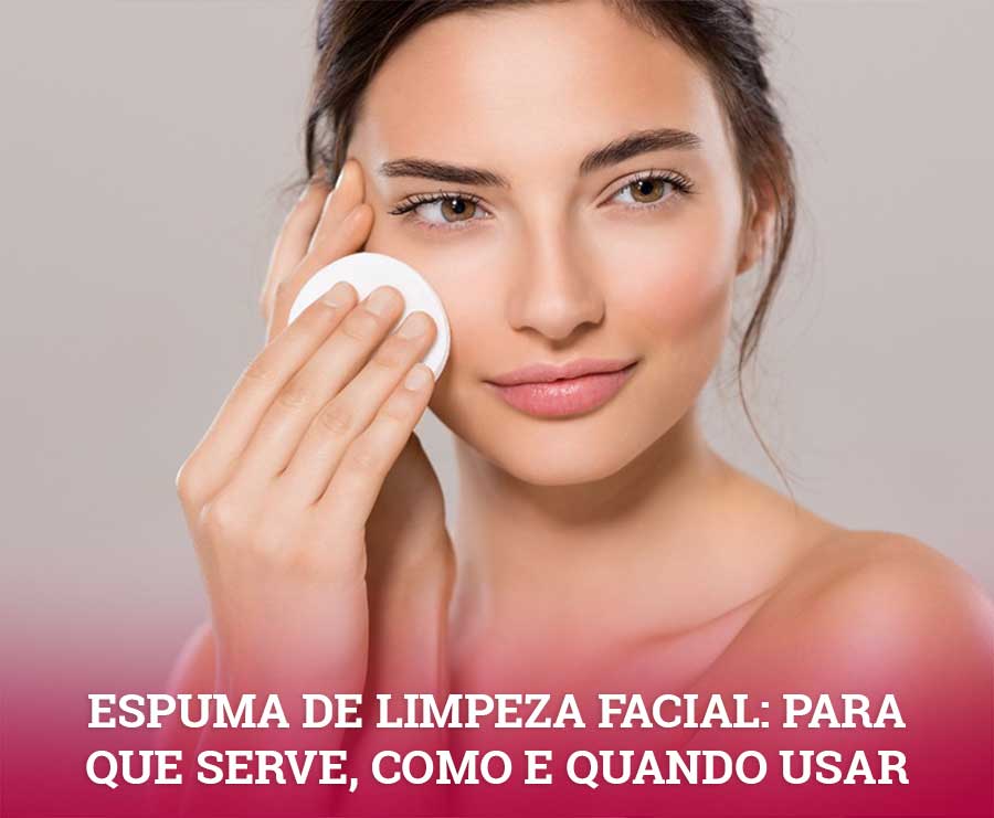 espuma de limpeza facial