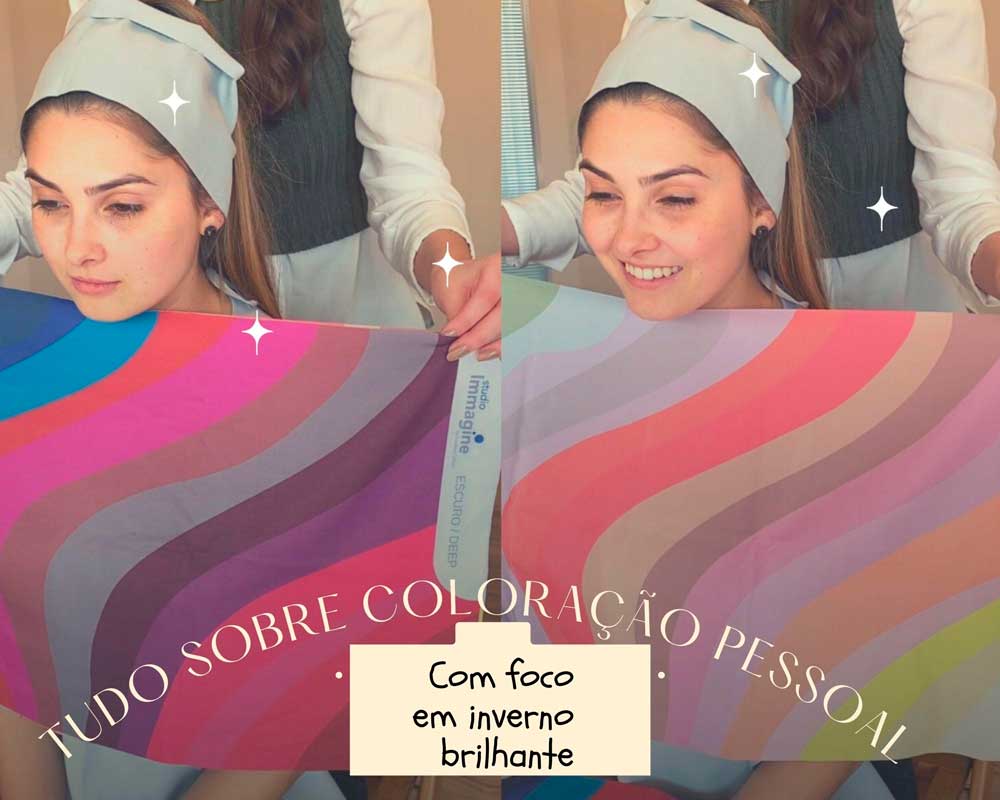 Tudo sobre coloração pessoal com foco em inverno brilhante, com Amanda Valoto