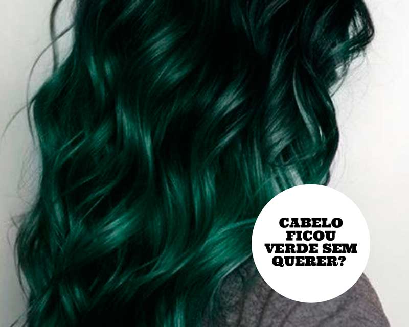 cabelo ficou verde